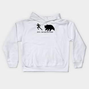 Exit, pursued by a bear Kids Hoodie